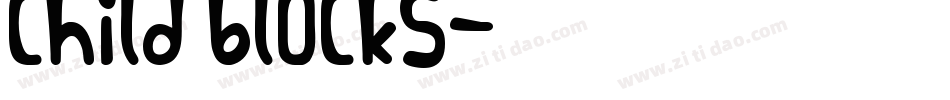 child blocks字体转换